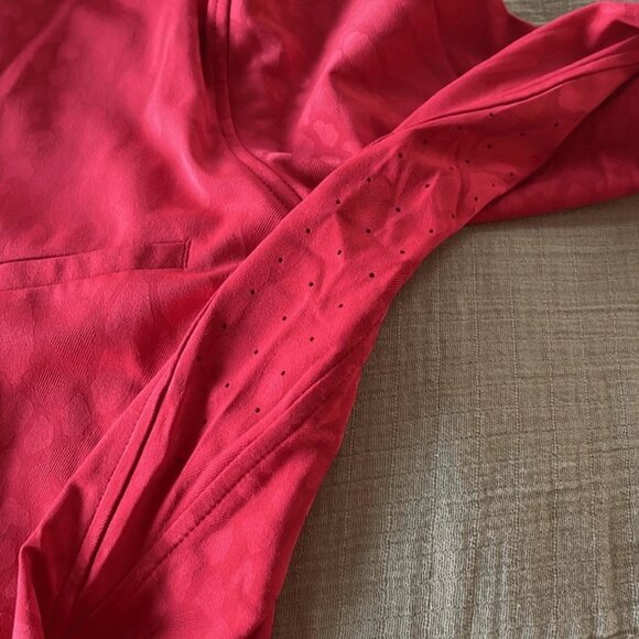 Athleta Urbanite Textured Top, Matador Red Blouse - Small/Petite - Picture 5 of 10